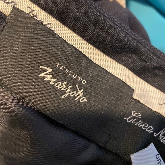 Marzotto Italian Fabric-Flat Front Wool Pants - Picture 10 of 12